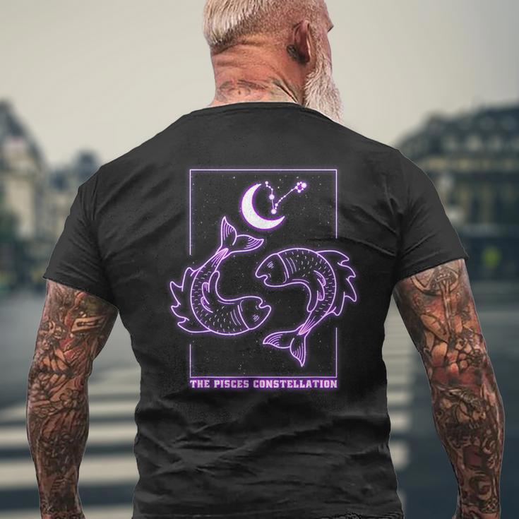 星座 星座 うお座 メンズTシャツ バックプリント 高齢者への贈り物