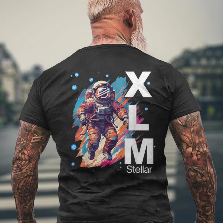 暗号通貨xlm恒星ルーメンハードコアホルダー。 メンズTシャツ バックプリント 高齢者への贈り物