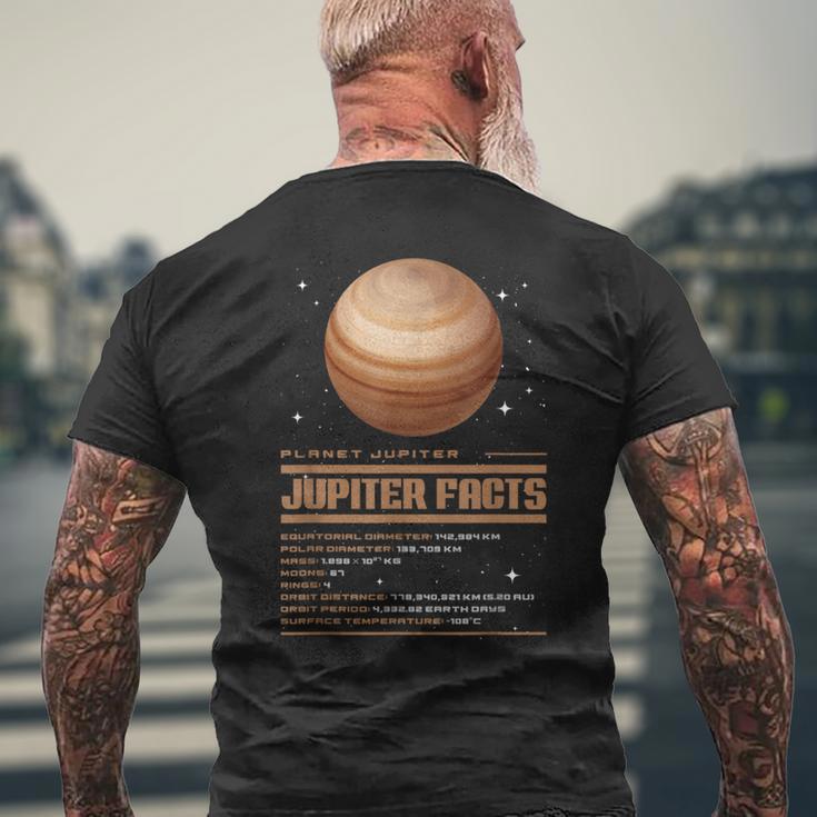 木星の事実 メンズTシャツ バックプリント 高齢者への贈り物