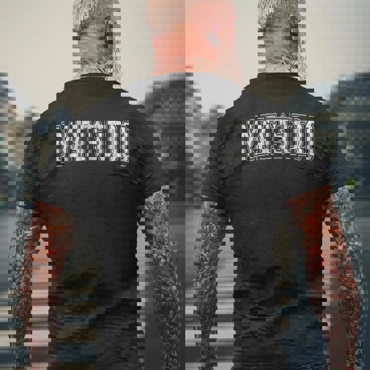 松戸 日本 メンズTシャツ バックプリント 高齢者への贈り物