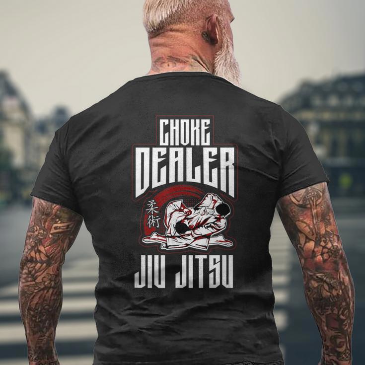 柔術 チョークディーラー 柔術 メンズTシャツ バックプリント 高齢者への贈り物