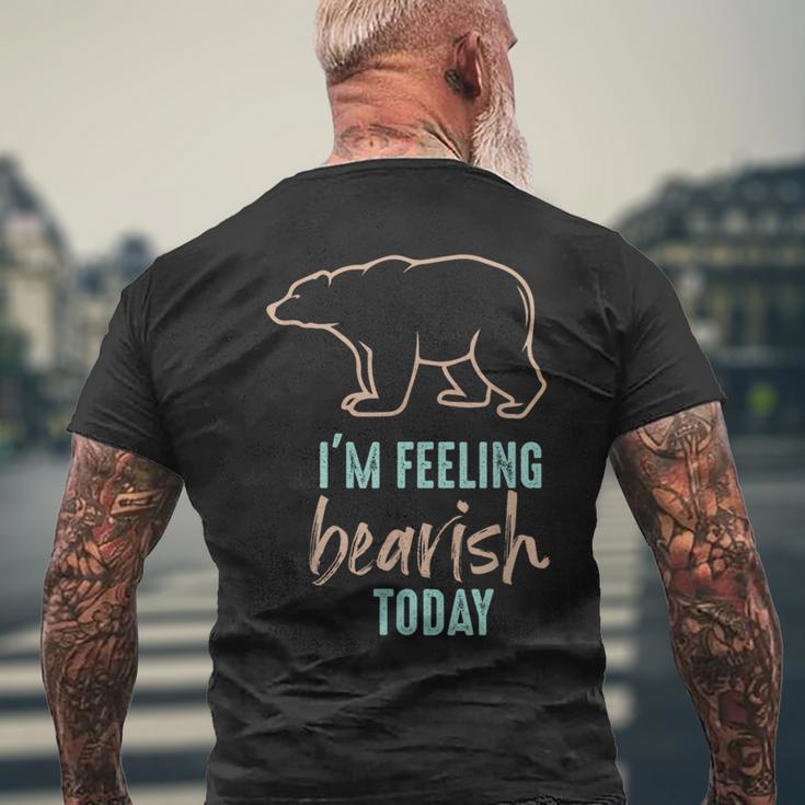 株式トレーダーのためのベアマーケットデザイン メンズTシャツ バックプリント 高齢者への贈り物