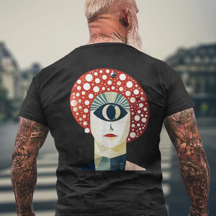 森の目 メンズTシャツ バックプリント 高齢者への贈り物