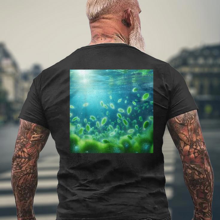 植物プランクトン 動物プランクトン バクテリオプランクトン メンズTシャツ バックプリント 高齢者への贈り物