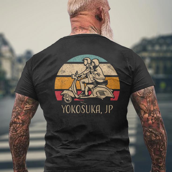 横須賀ジャパン ビンテージスタイル スクーターデザイン メンズTシャツ バックプリント 高齢者への贈り物