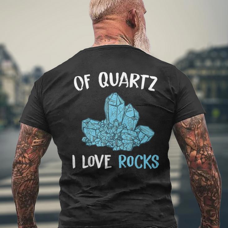 水晶鉱石コレクター 地質学者 メンズTシャツ バックプリント 高齢者への贈り物