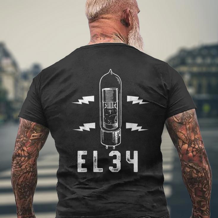 真空管tシャツ アナログラジオエレクトロニクスギフト メンズTシャツ バックプリント 高齢者への贈り物