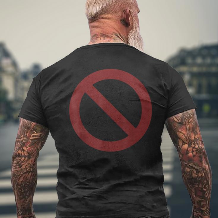 禁止標識 禁止 メンズTシャツ バックプリント 高齢者への贈り物