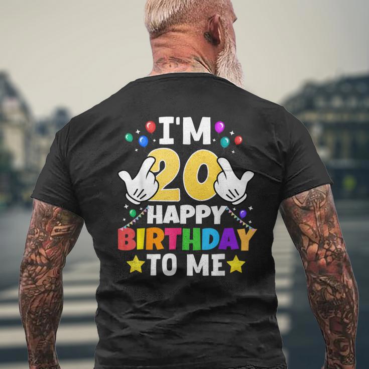 私は20歳です。お誕生日おめでとう、面白い20歳の誕生日 メンズTシャツ バックプリント 高齢者への贈り物
