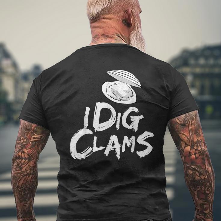私は潮干狩り潮干狩り潮干狩りシャツシェルレーキを掘る メンズTシャツ バックプリント 高齢者への贈り物