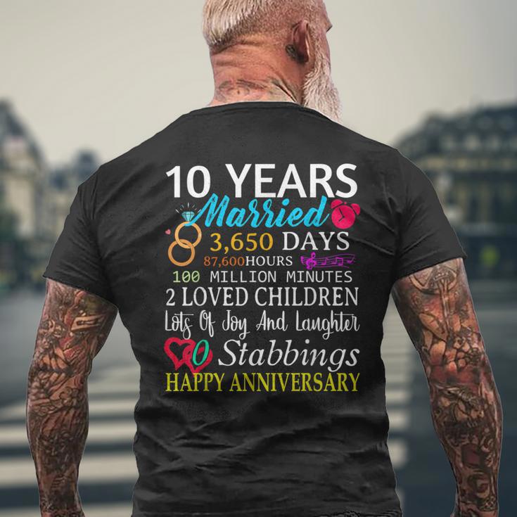 結婚10周年記念ギフト 結婚10周年 メンズTシャツ バックプリント 高齢者への贈り物