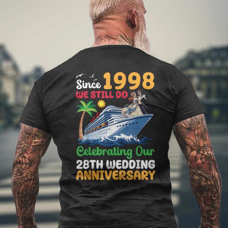 結婚28周年記念クルーズ 1998年以来 Wetill Do Trip メンズTシャツ バックプリント 高齢者への贈り物