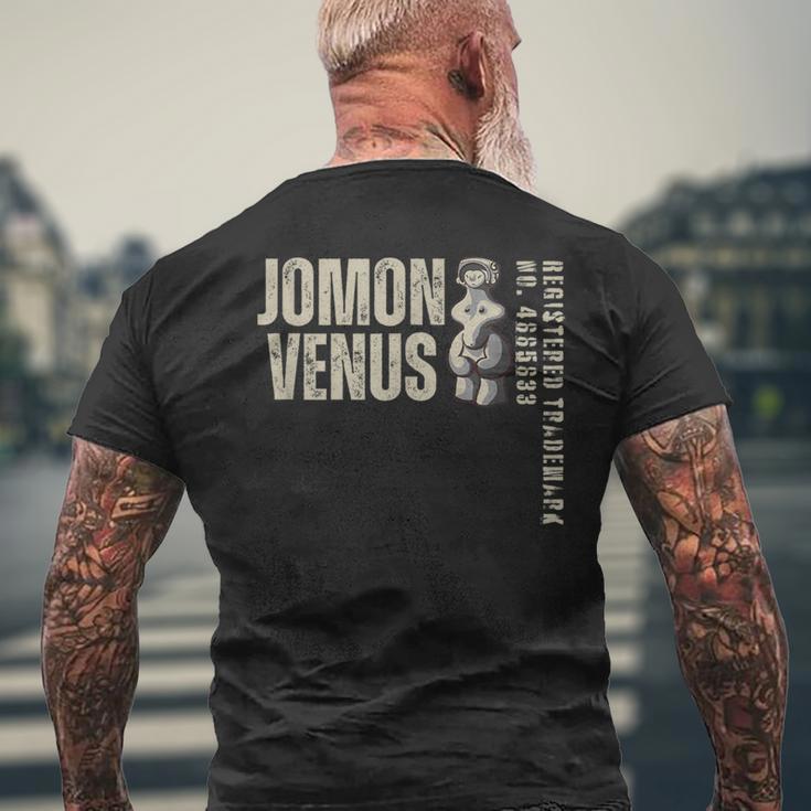 縄文のビーナス 土偶 埴輪 縄文 茅野市 尖石 国宝土偶 メンズTシャツ バックプリント 高齢者への贈り物
