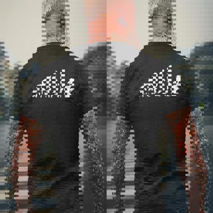 考える人 哲学の進化 メンズTシャツ バックプリント 高齢者への贈り物