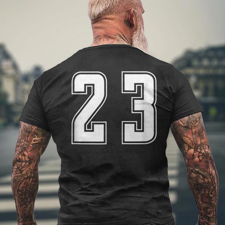 背番号 23 チーム短大スポーツ背番号付きユニフォーム メンズTシャツ バックプリント 高齢者への贈り物