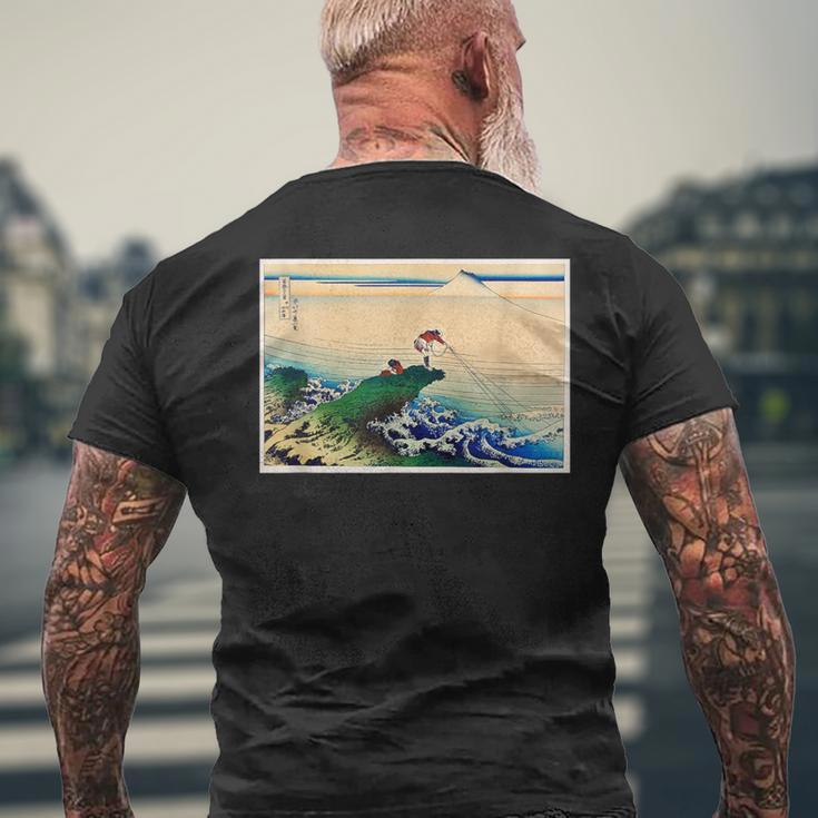 葛飾北斎 富嶽三六景 名作アート 絵画 メンズ レディース 面白い 服 美術 おもしろ 釣り人 メンズTシャツ バックプリント 高齢者への贈り物
