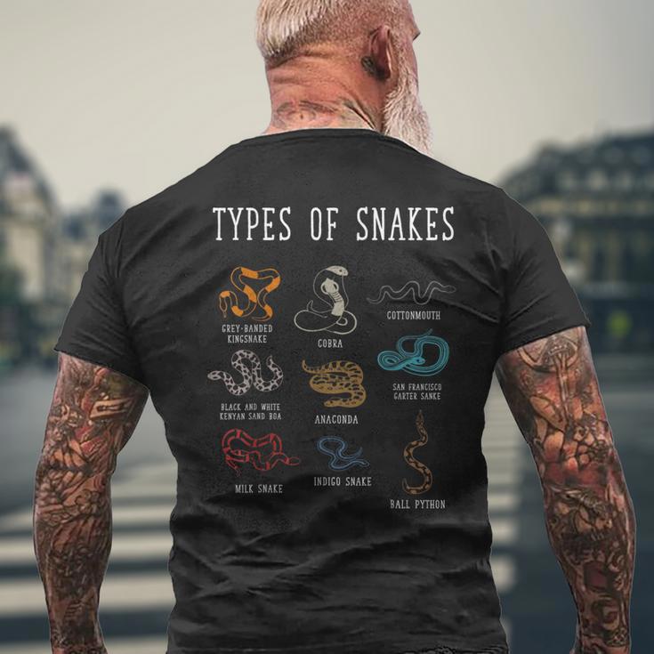 蛇の種類 蛇 蛇 ボア コブラ メンズTシャツ バックプリント 高齢者への贈り物