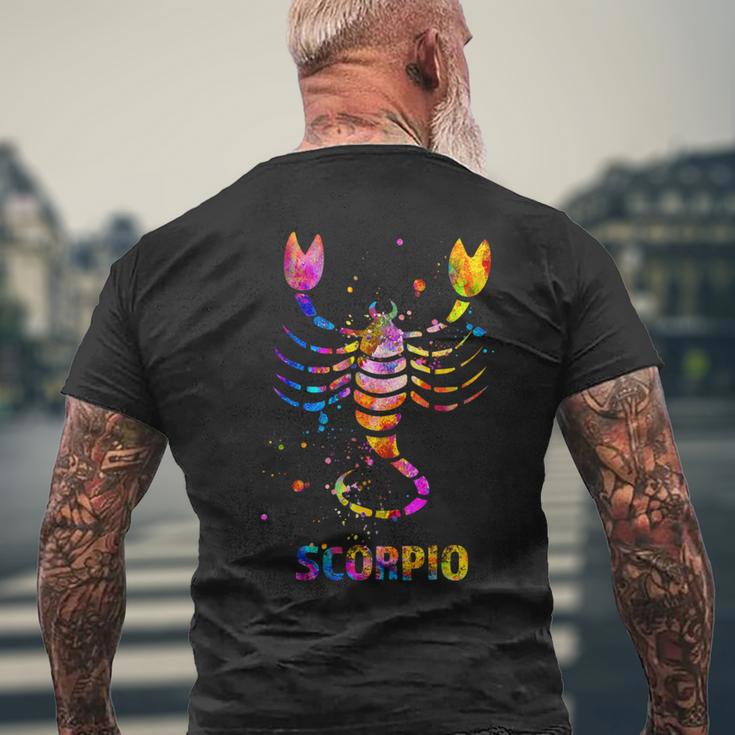 蠍座の星座 メンズTシャツ バックプリント 高齢者への贈り物