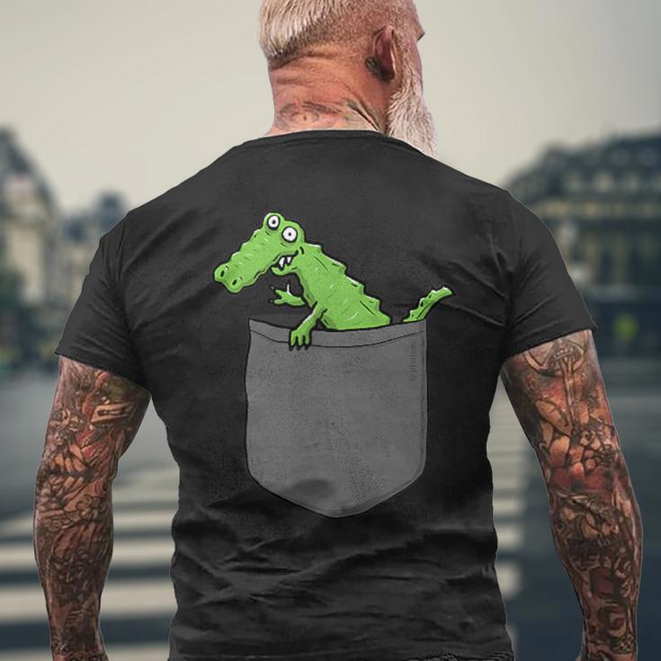 袋入りクロコダイル メンズTシャツ バックプリント 高齢者への贈り物
