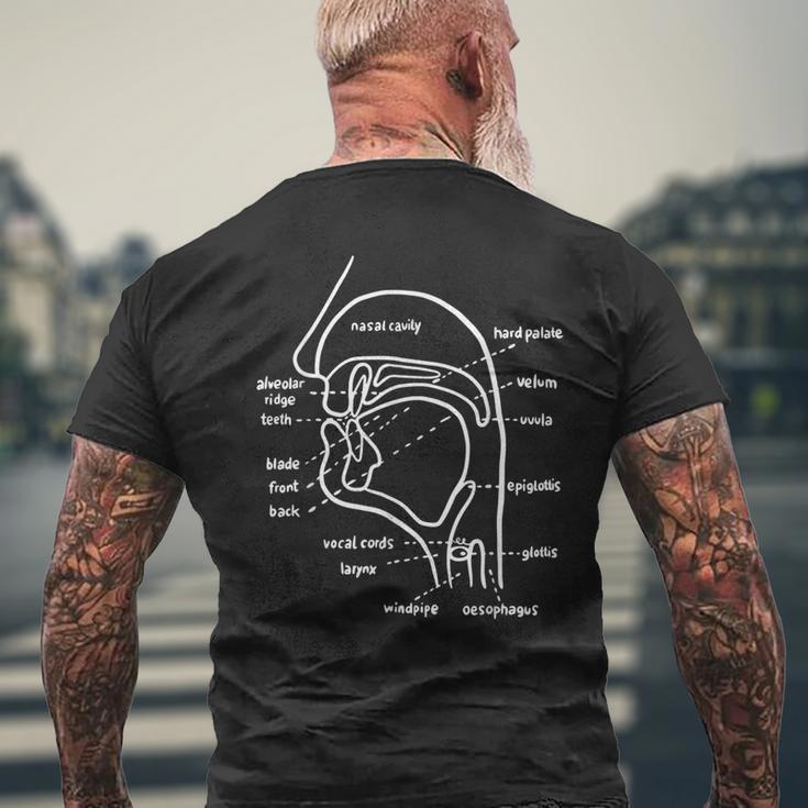 言語学者タロットカード 面白い音響学 言語学者 メンズTシャツ バックプリント 高齢者への贈り物