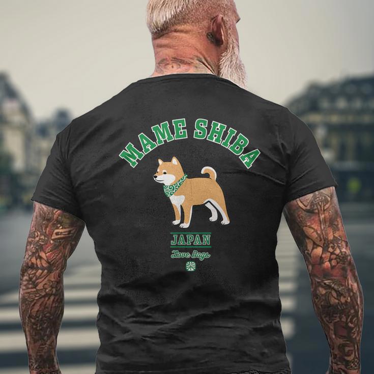 豆柴（柴犬） メンズTシャツ バックプリント 高齢者への贈り物