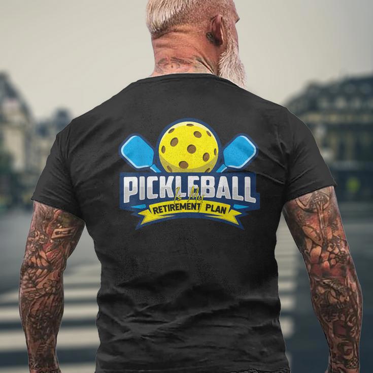 退職ピックルボール アパレル ピックルボール メンズTシャツ バックプリント 高齢者への贈り物