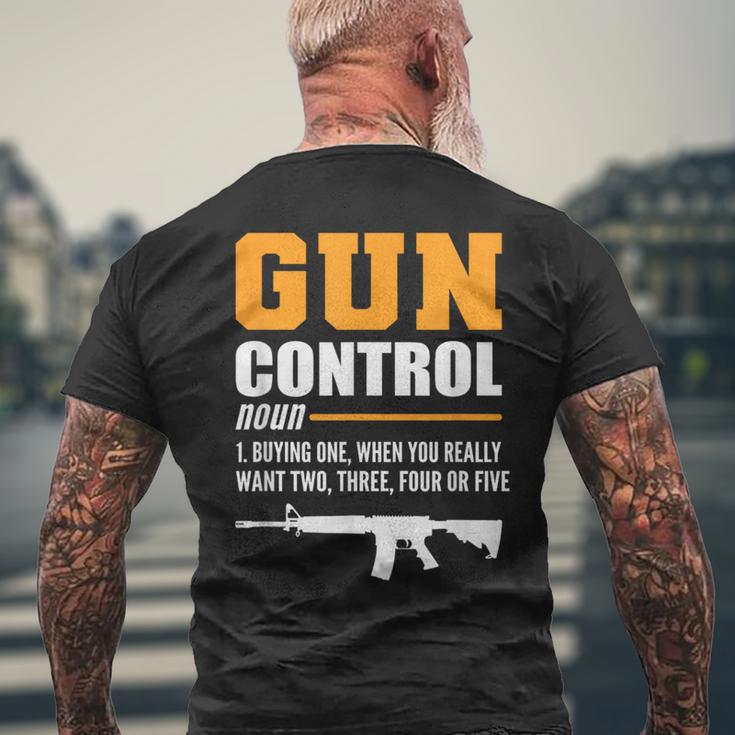 銃規制定義保安官 メンズTシャツ バックプリント 高齢者への贈り物