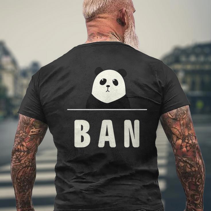 面白い 「Ban」おもしろギャグ-ジョーク 漢字 ばん 文字入り メンズTシャツ バックプリント 高齢者への贈り物