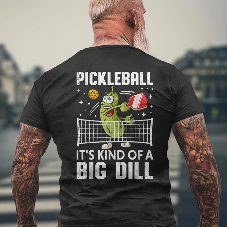 面白いピックルボールtシャツ It's Kind Of A Big Dill パドルボール メンズTシャツ バックプリント 高齢者への贈り物