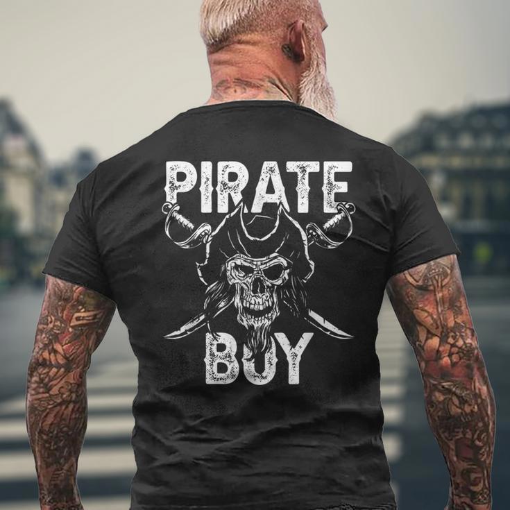 面白い海賊の男の子 海賊 ドクロ ファン 海賊 メンズTシャツ バックプリント 高齢者への贈り物