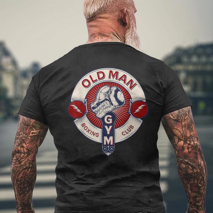 面白い総合格闘技オールドマンボクシングクラブコンバットスポーツアパレル メンズTシャツ バックプリント 高齢者への贈り物