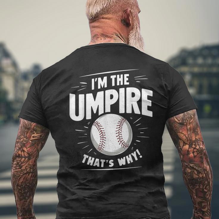 面白い野球審判シャツ メンズ I Am The Umpire メンズTシャツ バックプリント 高齢者への贈り物