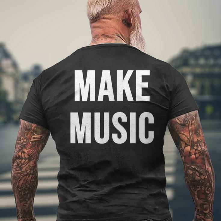 音楽を作る メンズTシャツ バックプリント 高齢者への贈り物