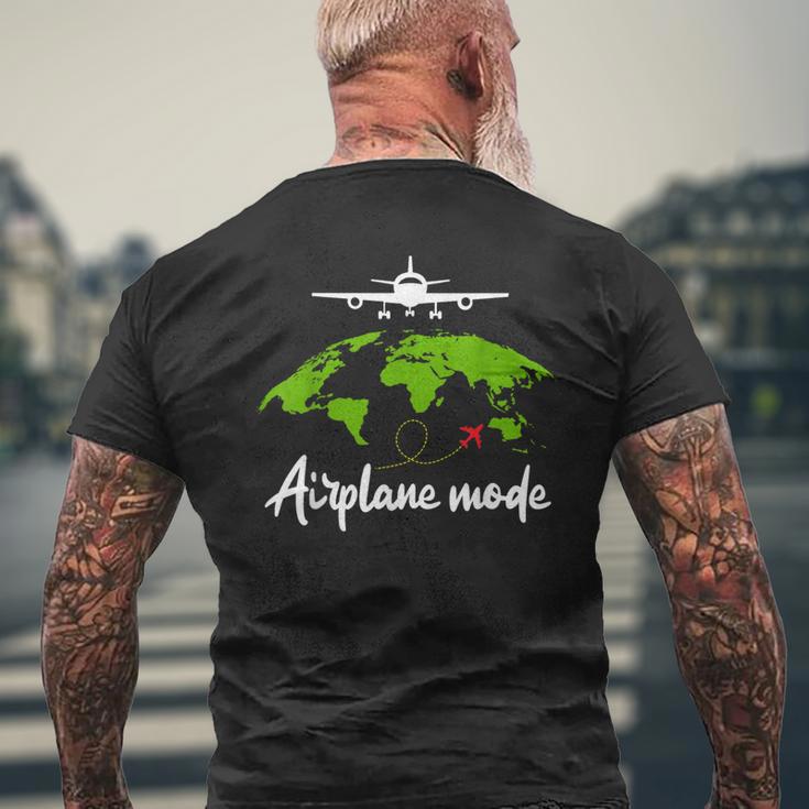 飛行機モード 休暇ギフト メンズ レディース パイロット航空 メンズTシャツ バックプリント 高齢者への贈り物