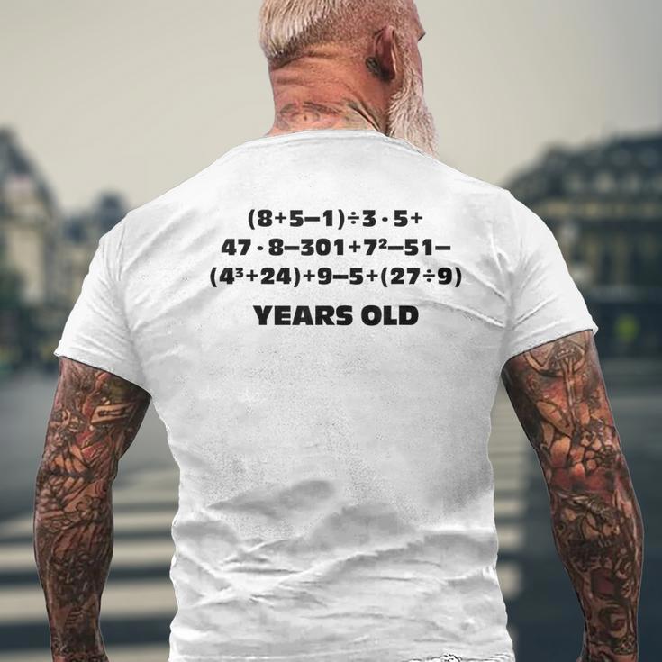 12歳 数学問題 代数方式 12歳の誕生日 メンズTシャツ バックプリント 高齢者への贈り物