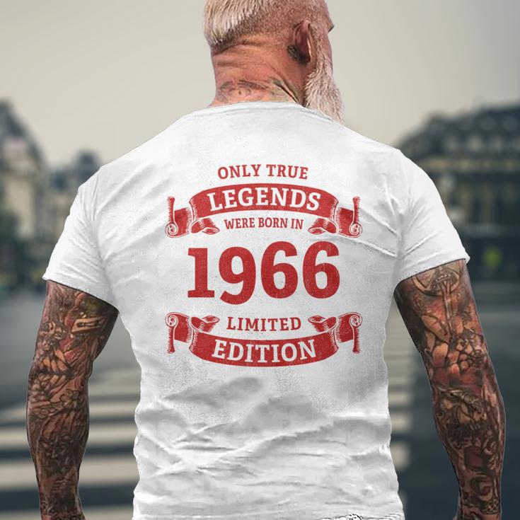 60歳の誕生日 還暦 真のレジェンドは1966年生まれ 長袖tシャツ メンズTシャツ バックプリント 高齢者への贈り物