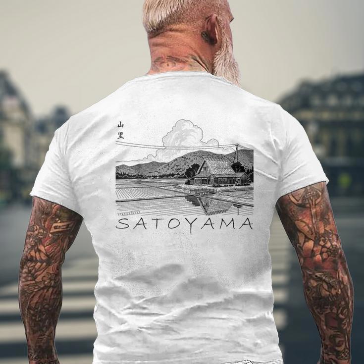 80年代 90年代 レトロな ヴェイパーウェイヴ 原宿 日本 村 メンズTシャツ バックプリント 高齢者への贈り物