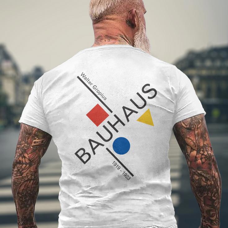 Bauhausムーブメントtシャツ、1923年建築作品。 メンズTシャツ バックプリント 高齢者への贈り物