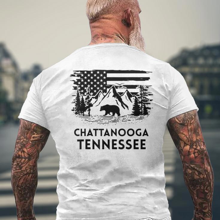 Chattanooga テネシーベア アメリカ国旗 南部 メンズTシャツ バックプリント 高齢者への贈り物