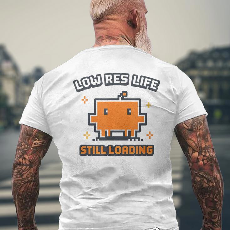 Claude Code Developer ゲーマー 読み込み画面 Clawd Res メンズTシャツ バックプリント 高齢者への贈り物