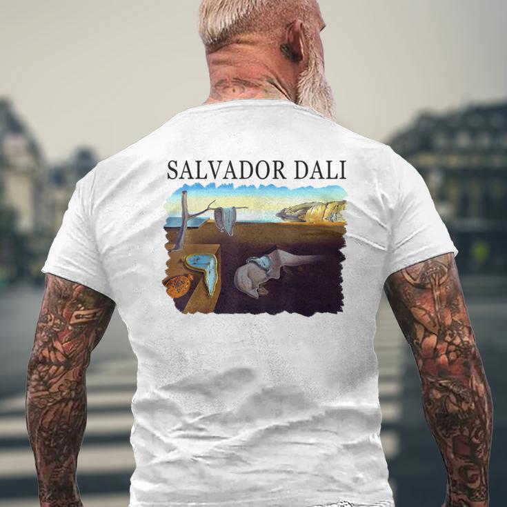 Daliによる記憶の永続性 メンズTシャツ バックプリント 高齢者への贈り物