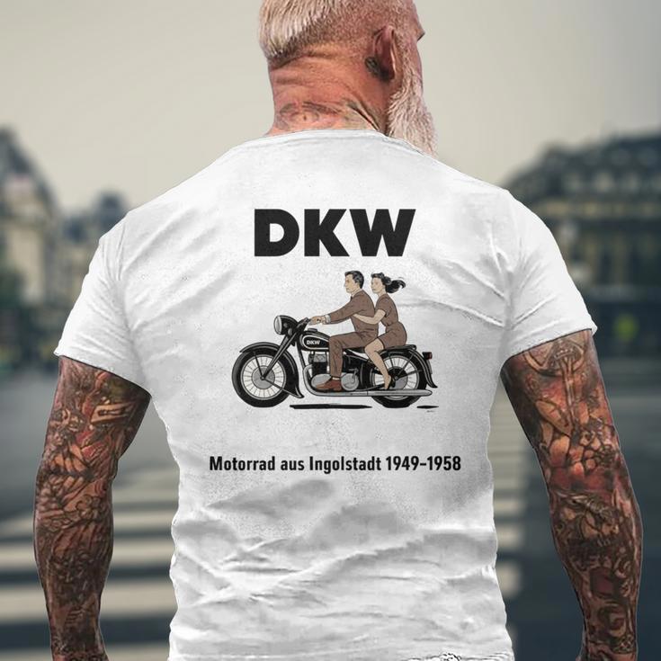 Dkw バイク 1930年代デザイン ビンテージバイク 長袖tシャツ メンズTシャツ バックプリント 高齢者への贈り物