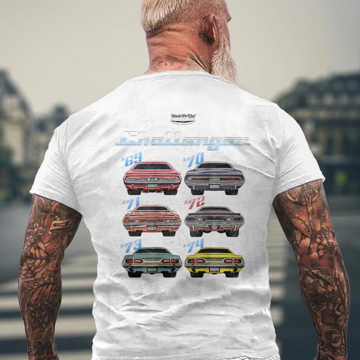 Evolution Of The Challenger、ホットロッド、マッスルカー、マグナム、RTe メンズTシャツ バックプリント 高齢者への贈り物