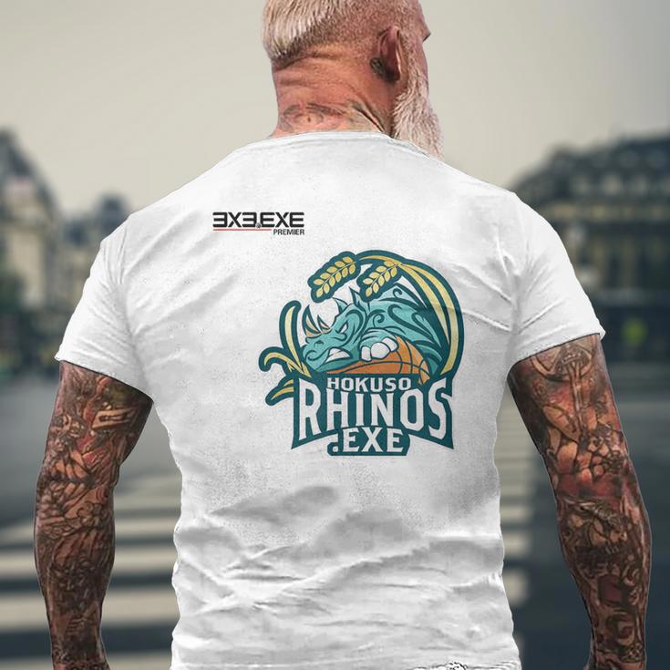 Hokuso RhinosExe_13_奥山颯太 メンズTシャツ バックプリント 高齢者への贈り物