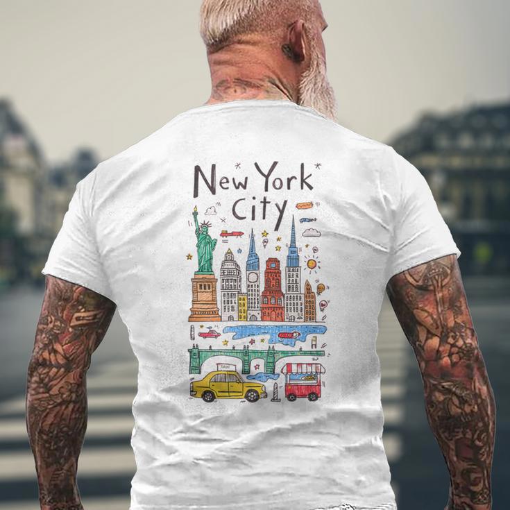 Idéesouvenirs Touristiques De Nyc Pour Lesisiteurs Les Enfants Les Petits-Enfants T-shirt imprimé au dos Cadeaux pour les vieillards