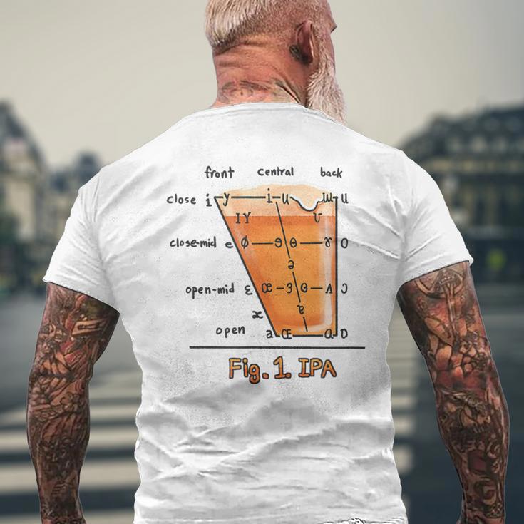 Ipa 言語学 面白い国際音声アルファベット メンズTシャツ バックプリント 高齢者への贈り物