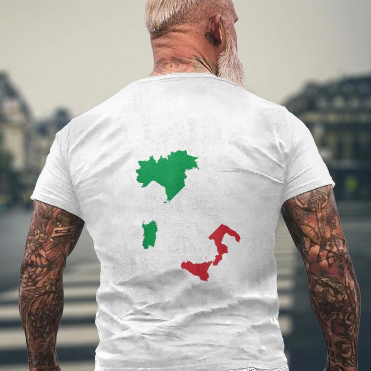 Italy National Pride メンズTシャツ バックプリント 高齢者への贈り物