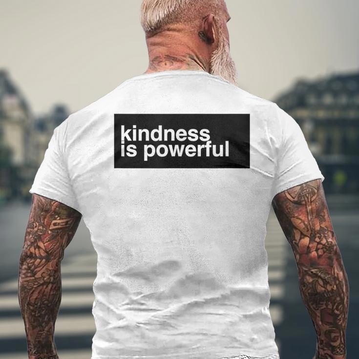 Kindness Is Powerful メンズTシャツ バックプリント 高齢者への贈り物