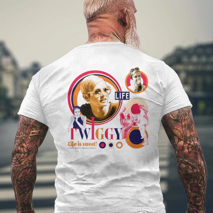 Life Picture Collection _ ツイッギー3 メンズTシャツ バックプリント 高齢者への贈り物