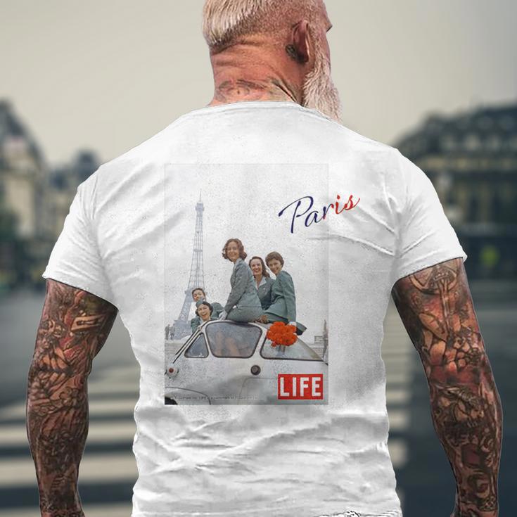 Life Picture Collection トラベル（９） エッフェル塔 ／ フランス ／ パリ メンズTシャツ バックプリント 高齢者への贈り物